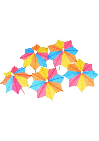 144 Adet Içecek Şemsiye Karışımı Renk Kokteyl Dekorasyon Kağıdı Kokteyl Şemsiye Işareti Parti Doğum Günü Tek Kullanımlık (Yurt Dışından) fiyatları