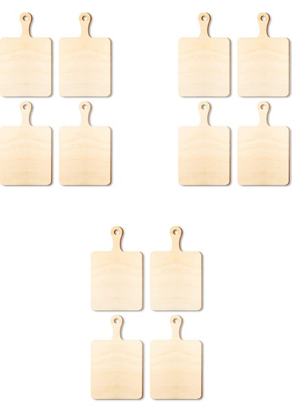 24 Adet Boş Mini Ahşap Saplı Kesme Tahtaları Küçük Kesme Tahtası Dıy Ev Mutfak Pişirme Sebze Dekor A (Yurt Dışından) indirimleri