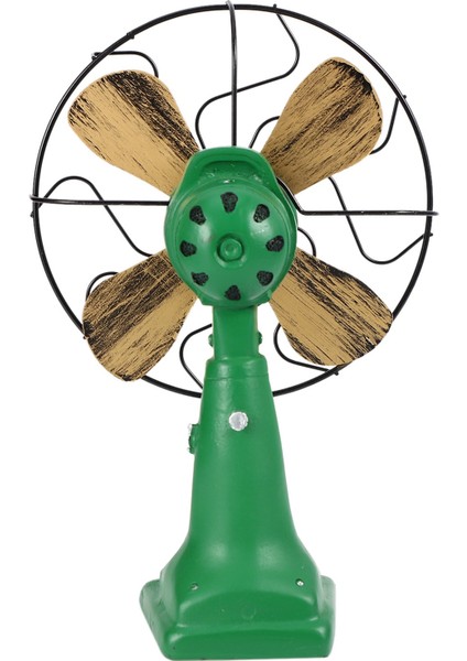 Retro Nostaljik Fan Ev Vintage Fan Minyatür Avrupa Tarzı Figürler Ev Dekor Yeşil (Yurt Dışından) indirimleri