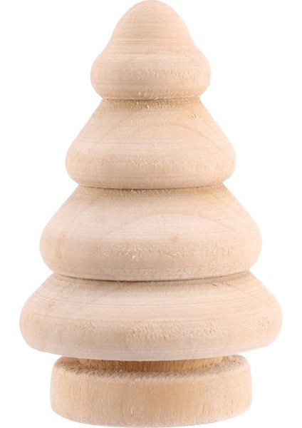 Boş Dıy Ahşap Noel Ağacı Peg Bebekler Parti Kek Toppers 20'li Paket (Yurt Dışından) indirimleri