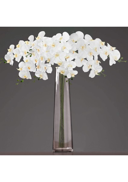 6 Adet 38 Inç Yapay Gerçek Iletişim Orkide Çiçekler 9 Kafaları Lateks Phalaenopsis Kaynaklanıyor Dıy Düğün Centerpieces, Mutfak (Yurt Dışından) fırsatları