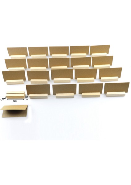 40PCS Not Klip Dekorasyon Ev Mesaj Kartı Tutucu Ahşap El Sanatları Yaratıcı Dekorasyon (Yurt Dışından)