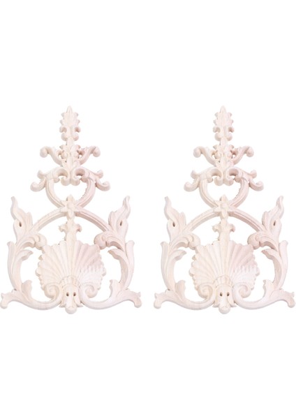 2x Kauçuk Ahşap Oyma Aplike Vintage Mobilya Zanaat Dekor (Yurt Dışından) fiyatları