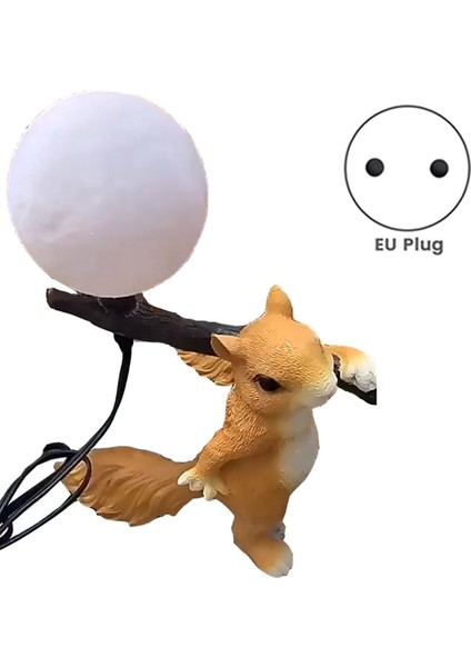 Reçine Sincap Mini LED Gece Lambası Çocuk Odası Masa Lambası Hayvan Sincap Masa Lambası Başucu Lambası Ev Dekor Ab Tak (Yurt Dışından) fiyatları