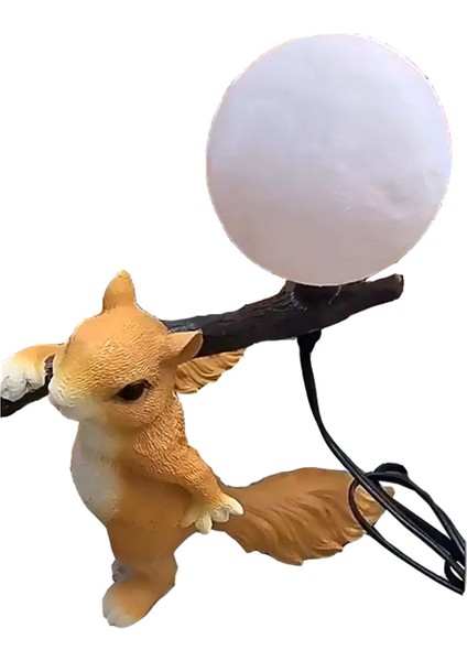 Reçine Sincap Mini LED Gece Lambası Çocuk Odası Masa Lambası Hayvan Sincap Masa Lambası Başucu Lambası Ev Dekor Ab Tak (Yurt Dışından) indirimleri