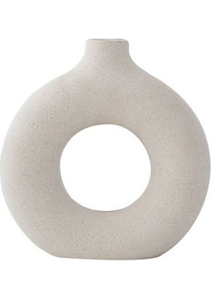 2x Iskandinav Seramik Çörek Vazo Içi Boş Tasarım El Yapımı Kuru Çiçekler Pot Sanat Dekorasyon Oturma Odası Ofis Ev Masa Için (Yurt Dışından) fiyatları