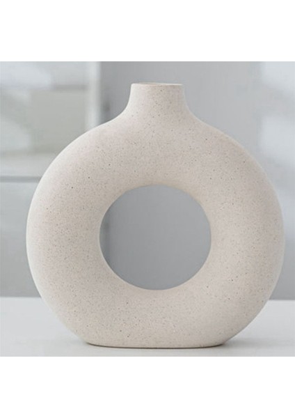 2x Iskandinav Seramik Çörek Vazo Içi Boş Tasarım El Yapımı Kuru Çiçekler Pot Sanat Dekorasyon Oturma Odası Ofis Ev Masa Için (Yurt Dışından) indirimleri