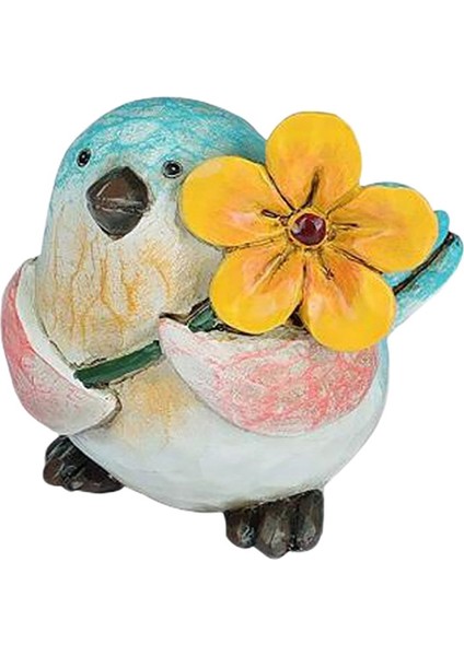 Bahçe Heykelleri Renkli Kuş Çiçek Heykeli Süs Reçine Hayvanlar Ev Bahçe Avlu Dekorasyon Için Figürler C (Yurt Dışından)