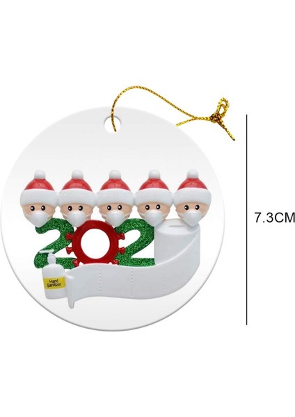 Noel Süsleri Kişiselleştirilmiş Hayatta Kalan Aile Noel Ağacı Noel Ağacı Dekoru Için Asılı Kolye, 2 Kişilik Aile (Yurt Dışından)