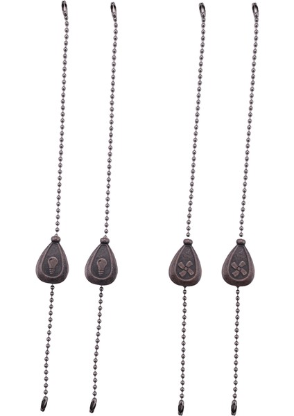 4 Adet Bronz Tavan Vantilatörü Çekme Zinciri Seti, Dekoratif Fan Çekme Zinciri Kolye Uzatma, Aydınlatma ve Fan Boncuklu Top Fan Çekme (Yurt Dışından) fiyatları