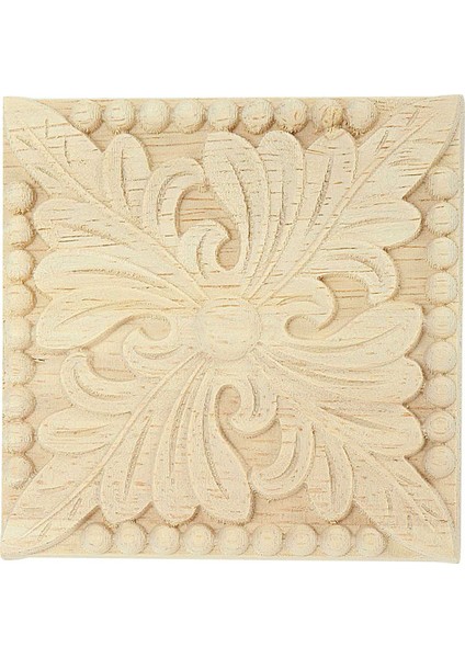 3x Doğal Ahşap Aplikler Kare Çiçek Oyma Çıkartmaları Dekoratif Ahşap Pervazlar 10X10 cm (Yurt Dışından) fırsatları