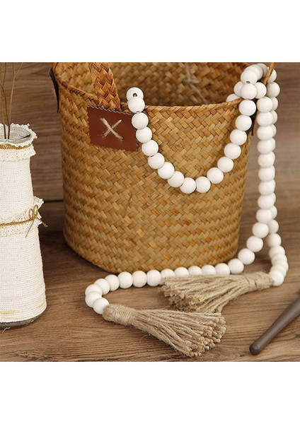 5x Ahşap Boncuk Çelenk Püsküller, Çiftlik Evi Boncuk Rustik Ülke Dekor Namaz Boho Boncuk Ahşap Renk (Yurt Dışından) fırsatları