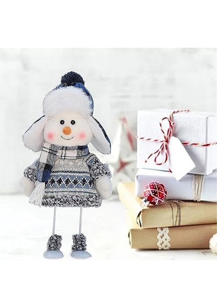 Yılbaşı Hediyeleri - Animasyonlu Sevimli Peluş Bebek Koleksiyon Heykelcik, Noel Yatak Odası Ev Masa Masaüstü C Için Salıncak Dekor (Yurt Dışından) modelleri