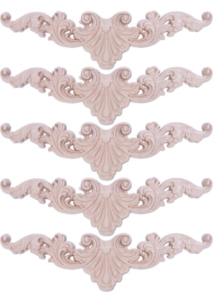 5x Ahşap Oyma Köşe Onlay Aplike Çerçeve Dekor Mobilya Zanaat Boyasız Tip: 20 x 5cm (Yurt Dışından) fiyatları
