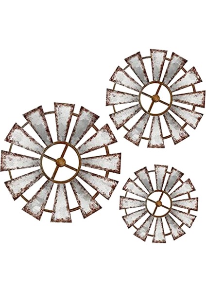 3 Adet Ahşap Fırıldak Duvar Dekor Çiftlik Evi Asılı Dekorasyon Ülke Ahşap Mutfak Rustik Oturma Odası Heykel Sanatı (Yurt Dışından)