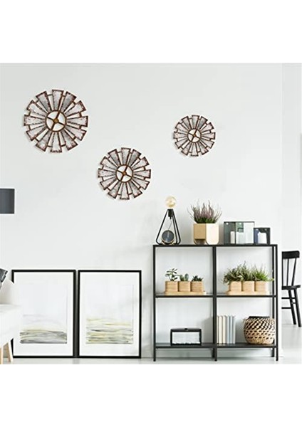 3 Adet Ahşap Fırıldak Duvar Dekor Çiftlik Evi Asılı Dekorasyon Ülke Ahşap Mutfak Rustik Oturma Odası Heykel Sanatı (Yurt Dışından) indirimleri