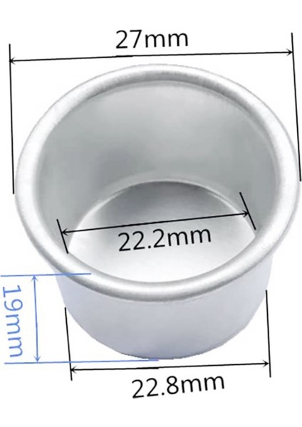 100 Adet Metal Mum Ekler, Şamdan Tutucu Bardak Metal Mum Bardak Balmumu Damlama Ahşap Masa Çapı 0.87IN (Yurt Dışından)