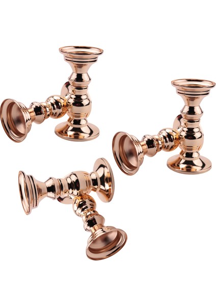 6x Şamdan Metal Sütun Mumluklar, Düğün Centerpieces Mumlar Için Şamdan Tutucular Altın Standı (Yurt Dışından) fiyatları
