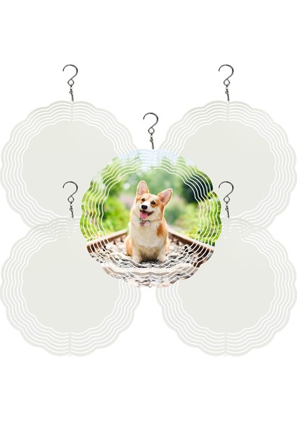 5 Paket Süblimasyon Rüzgar Spinner Boşlukları 8 Inç Rüzgar Spinners Yard ve Bahçe Için Kapalı Açık Ön Kapı Dekorasyon (Yurt Dışından) modelleri