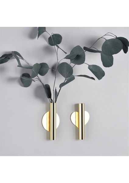 Adet Yaratıcı Çiçek Vazo Delikli Olmayan Duvar Çiçek Cihazı Tüp Vazo Duvara Monte Oturma Odası Moda Iskandinav Dekor (Yurt Dışından) modelleri