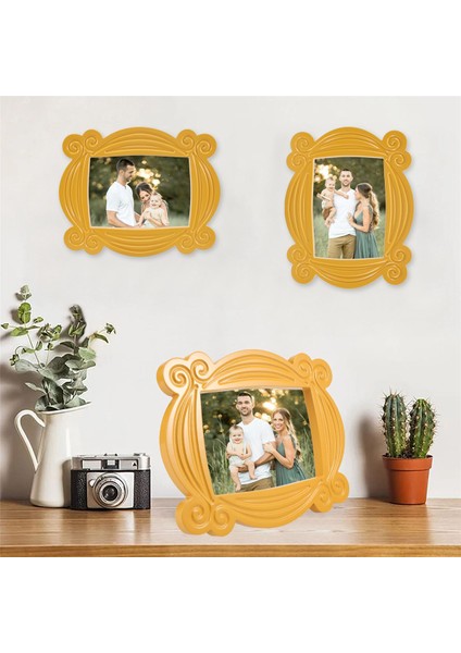 El Yapımı Monica Kapı Çerçevesi Ahşap Sarı Fotoğraf Çerçeveleri Koleksiyon Ev Dekor Koleksiyonu Cosplay Hediye (Yurt Dışından) indirimleri