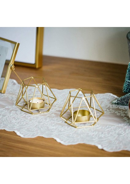 16 Adet Metal Geometrik Tasarım Çay Işık Adak Mumluklar, Içi Boş Tealight Mumluklar (Yurt Dışından) fırsatları