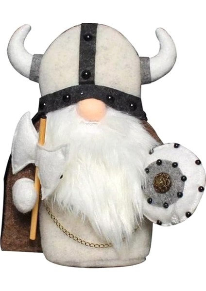 Viking Savaşçısı Gnome Bebek, Peluş Tatil Gnomes Süsler Seti El Yapımı Peluş Bebek Gnome Iskandinav Isveç Tomte Elf, A (Yurt Dışından)