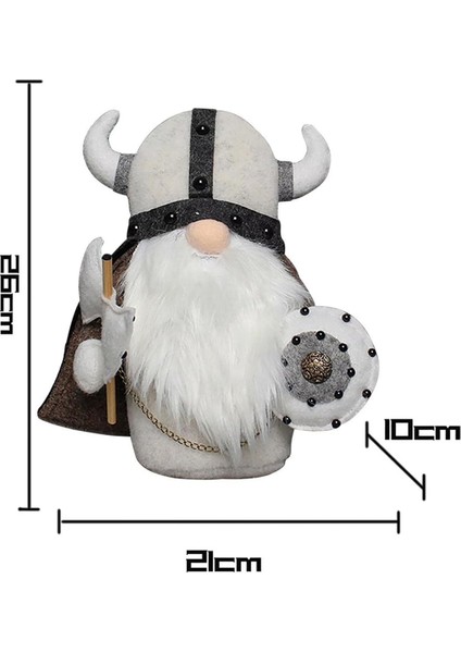 Viking Savaşçısı Gnome Bebek, Peluş Tatil Gnomes Süsler Seti El Yapımı Peluş Bebek Gnome Iskandinav Isveç Tomte Elf, A (Yurt Dışından) fiyatları