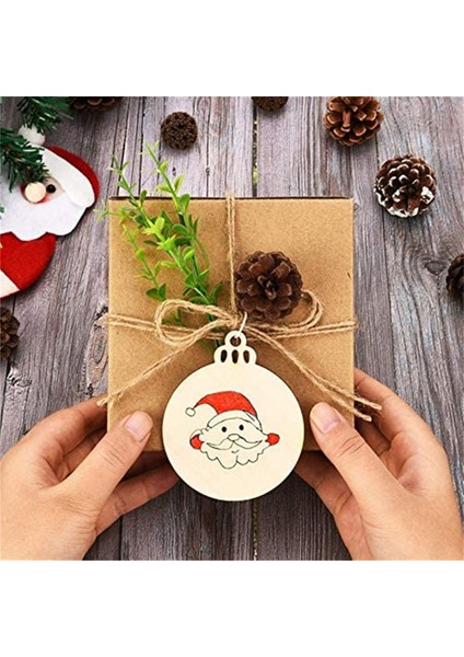Ahşap El Sanatları Noel Ahşap Kolye Ev Dekorasyon El-Boyalı Dıy Sahne Noel Partisi Ağacı Aksesuarları (Yurt Dışından) fırsatları