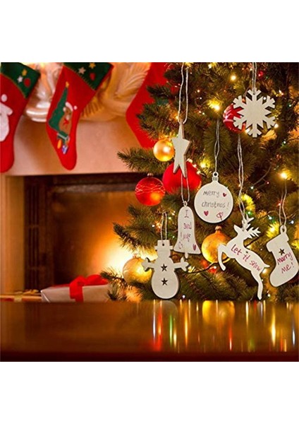 Ahşap El Sanatları Noel Ahşap Kolye Ev Dekorasyon El-Boyalı Dıy Sahne Noel Partisi Ağacı Aksesuarları (Yurt Dışından) indirimleri