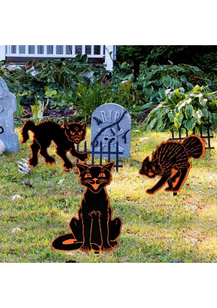 3 Adet Topraklama Fişi Açık Dekor Cadılar Bayramı Süslemeleri Açık Noel Ağacı Süsleri Festivali Kazıklar Baca Sahne (Yurt Dışından)