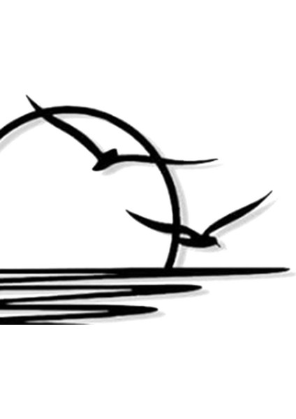 Gündoğumu Metal Duvar Sanatı, Güneş ve Martılar Duvar Dekoru, Metal Duvar Dekoru, Soyut Gün Batımı Ev Dekorasyonu, Minimalist Çizgi Sanatı (Yurt Dışından) indirimleri