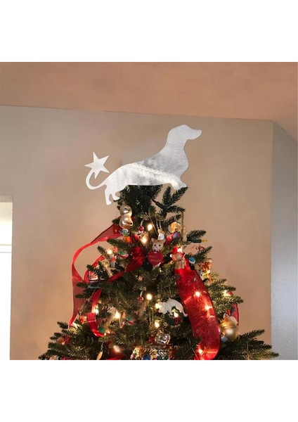 Pet Noel Ağacı Topper Dekorasyon Yıldız Etkinlik Elbise Dachshund Yıldız ile Noel Ağacı Topper (Yurt Dışından) fiyatları