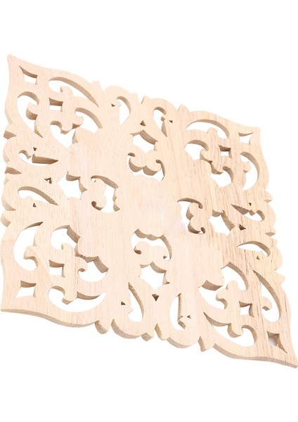 2x Ahşap Çıkartma Tedarik Avrupa Tarzı Aplike Gerçek Ahşap Oyma Aksesuarları ve Perakende. Ahşap Oyma 20X20X2CM (Yurt Dışından)