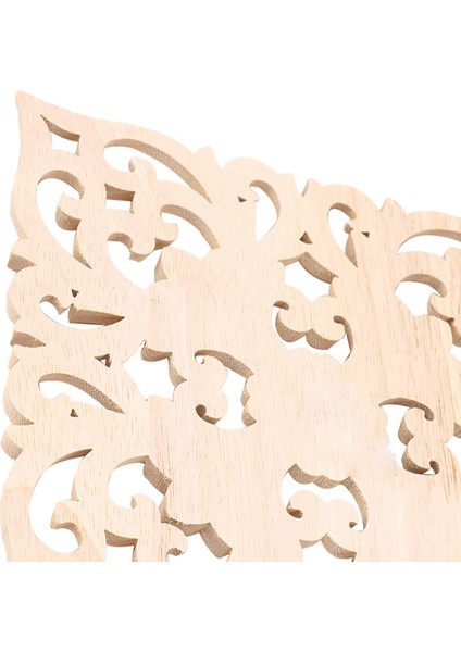 2x Ahşap Çıkartma Tedarik Avrupa Tarzı Aplike Gerçek Ahşap Oyma Aksesuarları ve Perakende. Ahşap Oyma 20X20X2CM (Yurt Dışından)