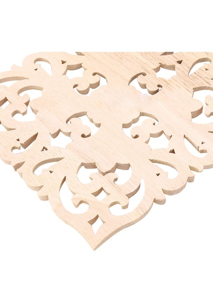 2x Ahşap Çıkartma Tedarik Avrupa Tarzı Aplike Gerçek Ahşap Oyma Aksesuarları ve Perakende. Ahşap Oyma 20X20X2CM (Yurt Dışından)