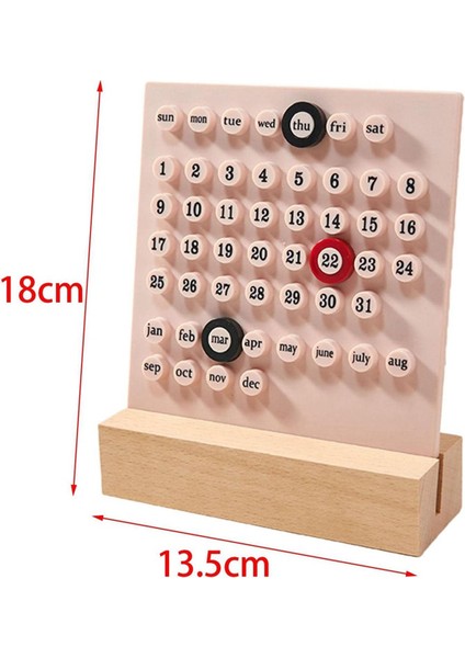 Ahşap Masa Takvimi Sürekli Takvim Retro Ev Benzersiz Hediyeler, Ay Tarih Göstergesi, Ofis Için Masa Süslemeleri, Mavi (Yurt Dışından)