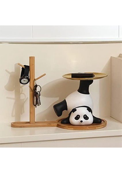 Panda Depolama Dekorasyon Giriş Tepsisi Biblo Çanak Anahtarlık Standı Ev Dekorasyonu Bilezikler Sundurma Süsleme Tepsisi (Yurt Dışından) fırsatları