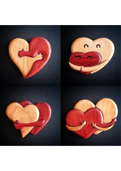 Adet Sevgililer Günü Kalp Masa Süsü Katmanlı Tepsi Işareti, Sevgililer Günü Tatlı Kalp Masa Üstü Ahşap Işareti Kadınlar Için (Yurt Dışından) fiyatları