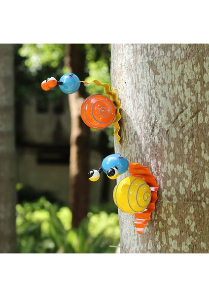 Metal Bahçe Dekor Sevimli Salyangoz Yard Sanat Dış Mekan Çim Veranda Süsleme Çit Süslemeleri (Yurt Dışından) fiyatları