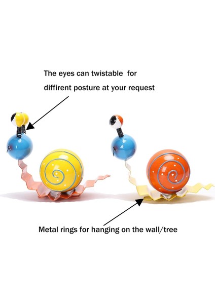 Metal Bahçe Dekor Sevimli Salyangoz Yard Sanat Dış Mekan Çim Veranda Süsleme Çit Süslemeleri (Yurt Dışından) fırsatları