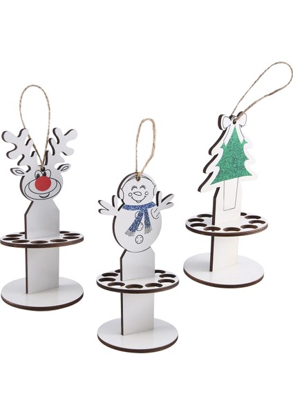 3 Adet Noel Benzersiz Para Tutucu, El Yapımı Noel Masaüstü Süsleri, Noel Ağacı, Ren Geyiği, Kardan Adam Para Tutucu (Yurt Dışından)