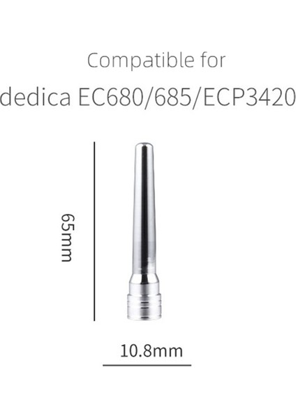 Delonghi Dedica EC680/EC685, EC9335, ECP3420, ECO310, Süt Köpüğü Iç Boru, Paslanmaz Çelik Için 2x Buhar Nozulu Ucu Borusu (Yurt Dışından)
