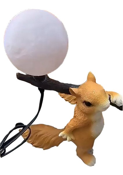 Reçine Sincap Mini LED Gece Lambası Çocuk Odası Masa Lambası Hayvan Sincap Masa Lambası Başucu Lambası Ev Dekor Abd Plug (Yurt Dışından) fiyatları