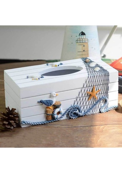2x Akdeniz Tarzı Deniz Serisi Doku Kutusu Klozet Kapağı Örtüsü Ev Dekorasyon Rulo Kağıt Havlu Tutucu Ahşap Doku Kutusu (Yurt Dışından) fiyatları