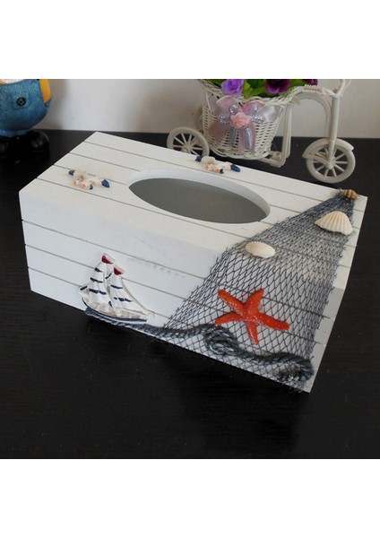 2x Akdeniz Tarzı Deniz Serisi Doku Kutusu Klozet Kapağı Örtüsü Ev Dekorasyon Rulo Kağıt Havlu Tutucu Ahşap Doku Kutusu (Yurt Dışından) modelleri