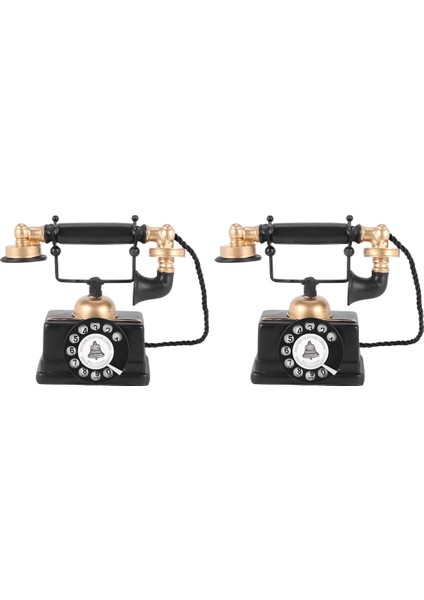 2x Endüstriyel Loft Retro Döner Telefon Modeli Mağaza Cafe Oturma Odası Vitrin Dekorasyon Dekorasyon Ateş Sahne (Yurt Dışından) fiyatları