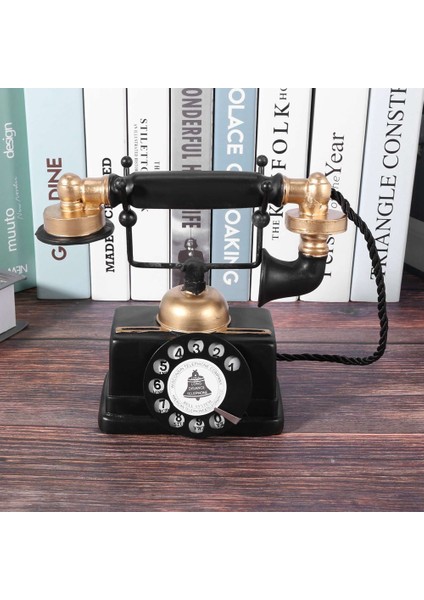 2x Endüstriyel Loft Retro Döner Telefon Modeli Mağaza Cafe Oturma Odası Vitrin Dekorasyon Dekorasyon Ateş Sahne (Yurt Dışından) fırsatları
