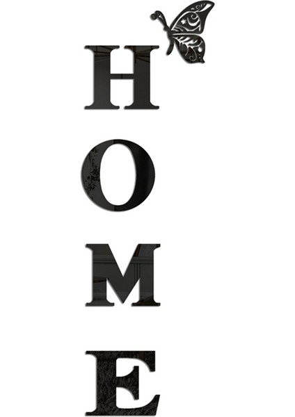 Duvar Dekor Mektup Işaretleri Akrilik Ayna Duvar Sticker Duvar Süslemeleri Oturma Odası Yatak Odası Ev Dekor Duvar, Gümüş (Yurt Dışından) fiyatları