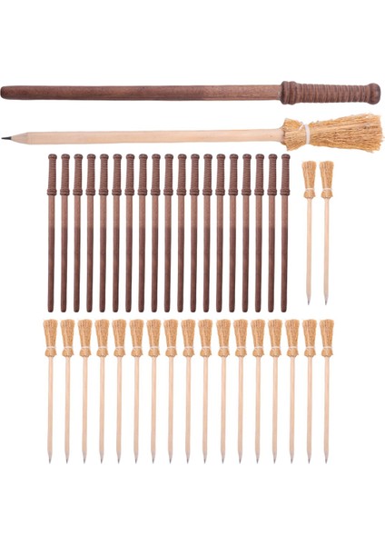 20 Adet Değnek Kalem Parti Malzemeleri ve 20 Parça Cadı Süpürge Kalemleri, Değnek Kalemler Tema Doğum Günü Çanta Dolgu Şekeri (Yurt Dışından) modelleri